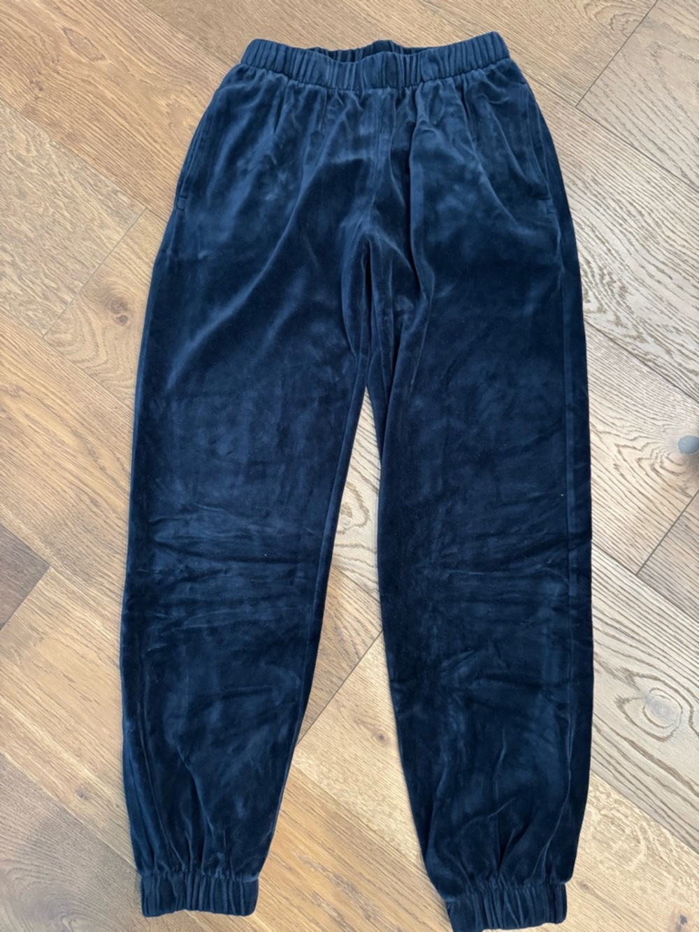 Brandy Melville Navy Plush Jogger Pants